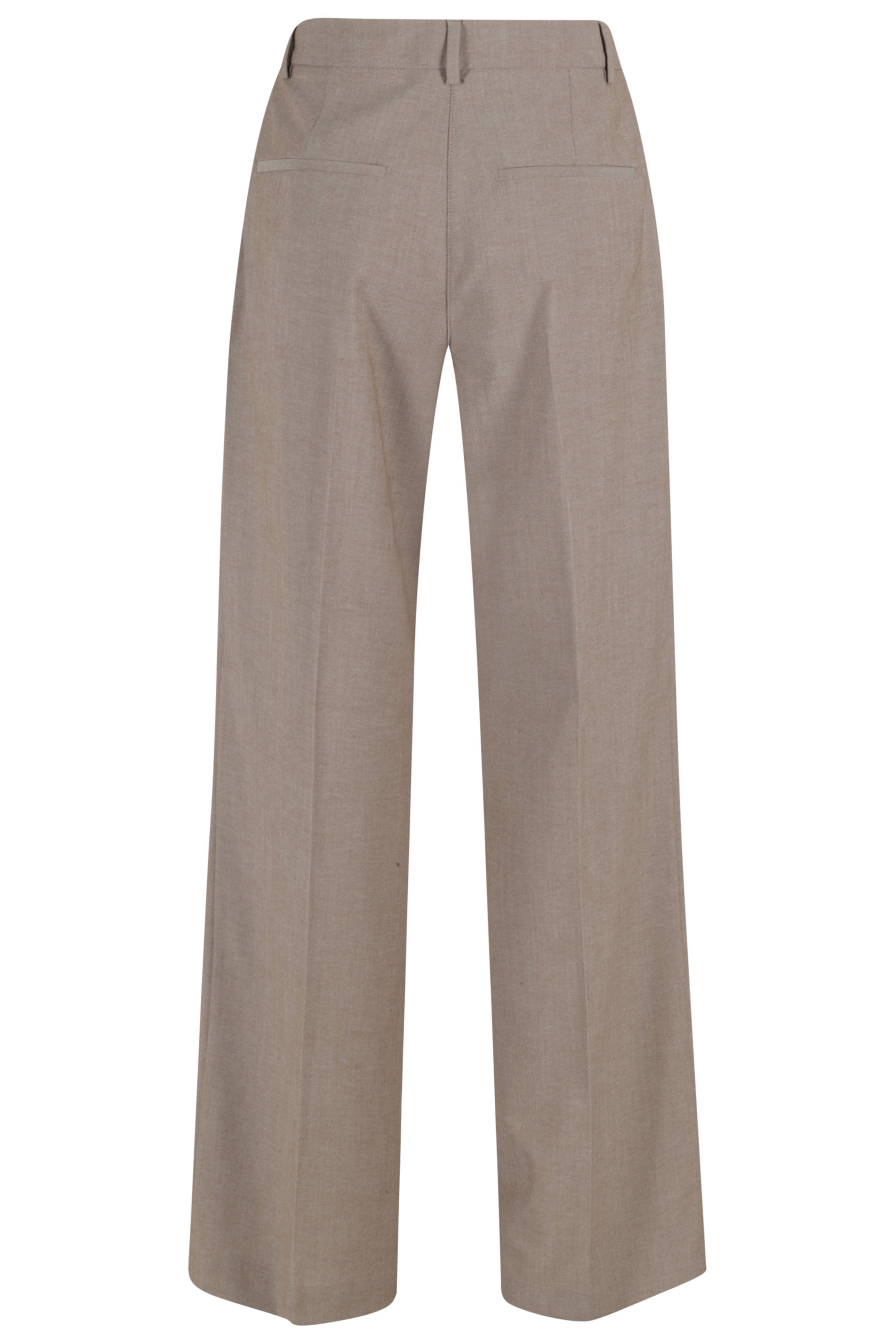Pantalone Brown Poliestere Viscosa Elastane Pantaloni