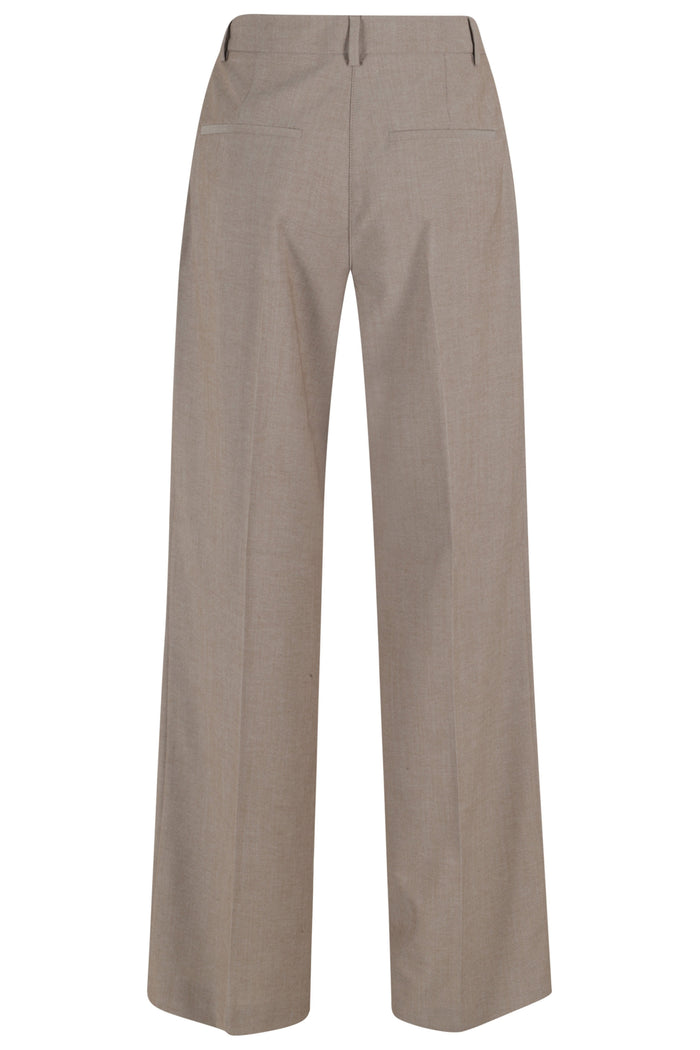 Pantalone Brown Poliestere Viscosa Elastane Pantaloni