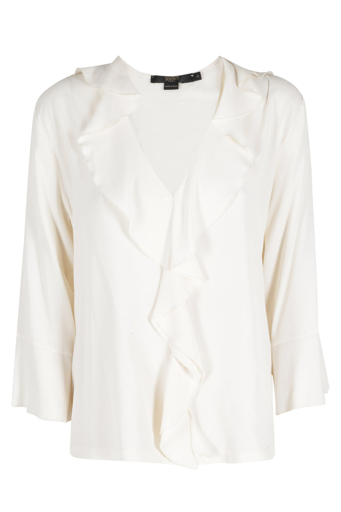 Tshirt Nude & Neutrals Cotone Modal Tops