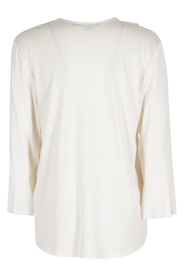 Tshirt Nude & Neutrals Cotone Modal Tops