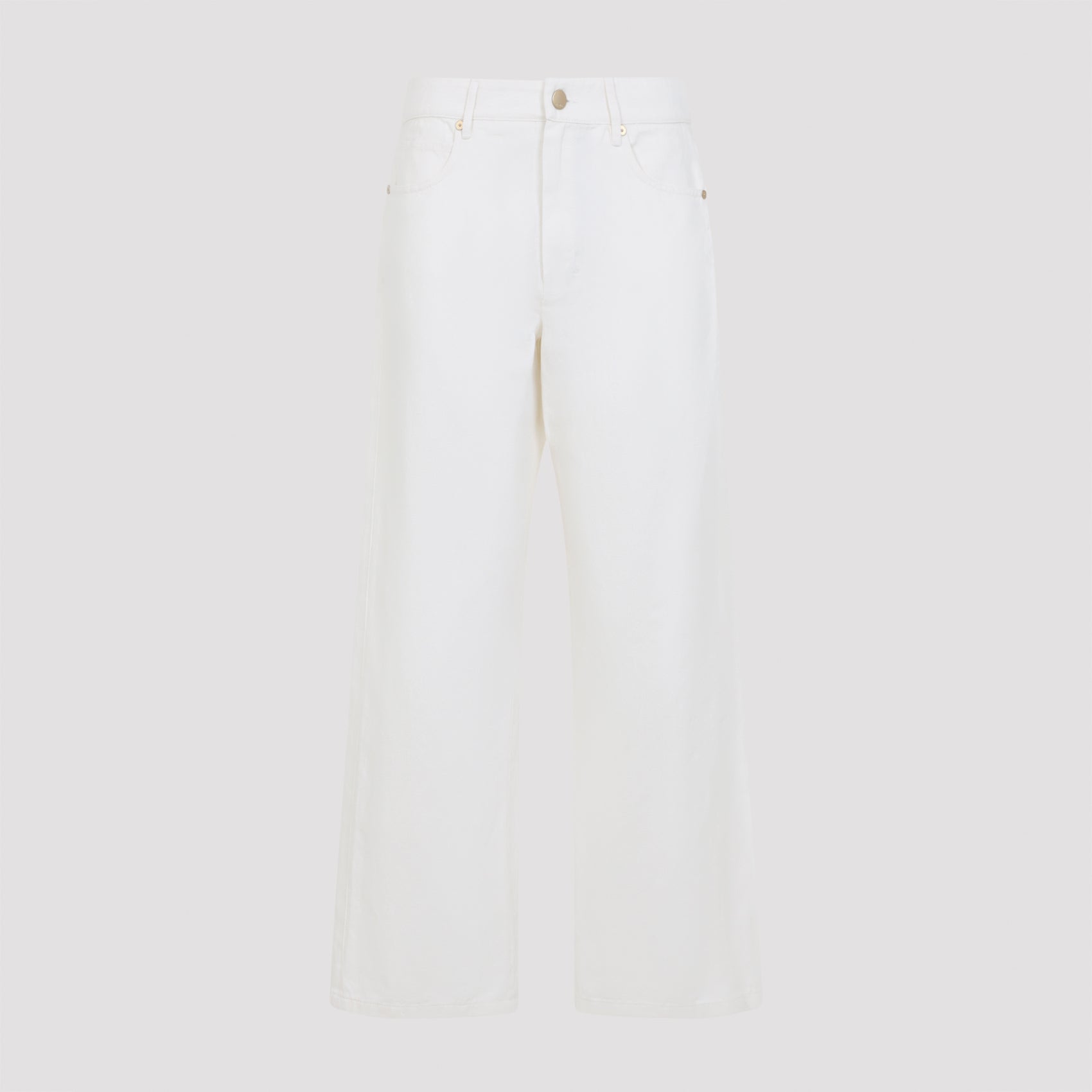 Onorata Pants White Cotton Linen