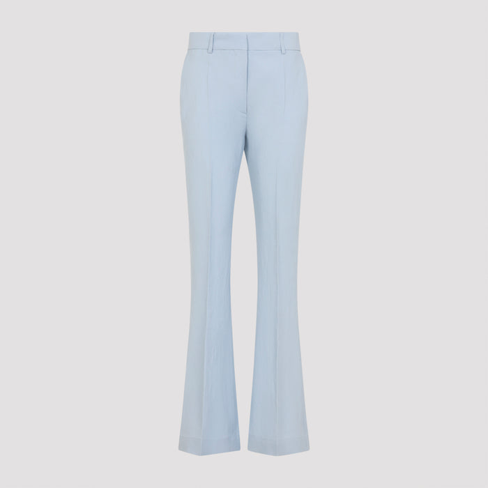 Fragola Pants Blue Viscose Textile Paper