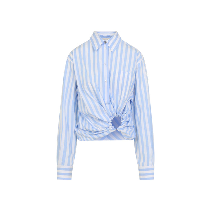 Palmizi Shirt Blue Cotton