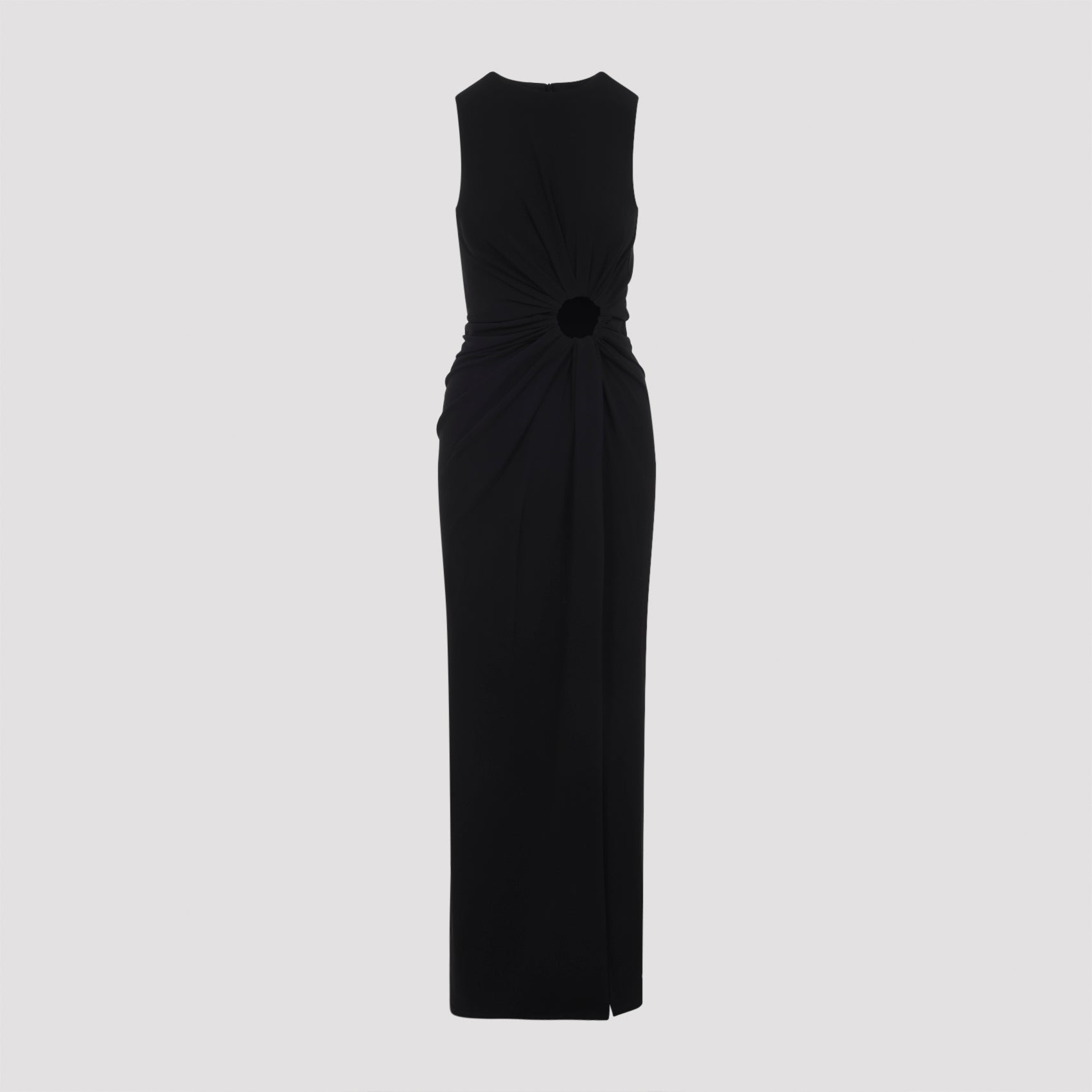 Saletta Long Dress Black Viscose Elastane