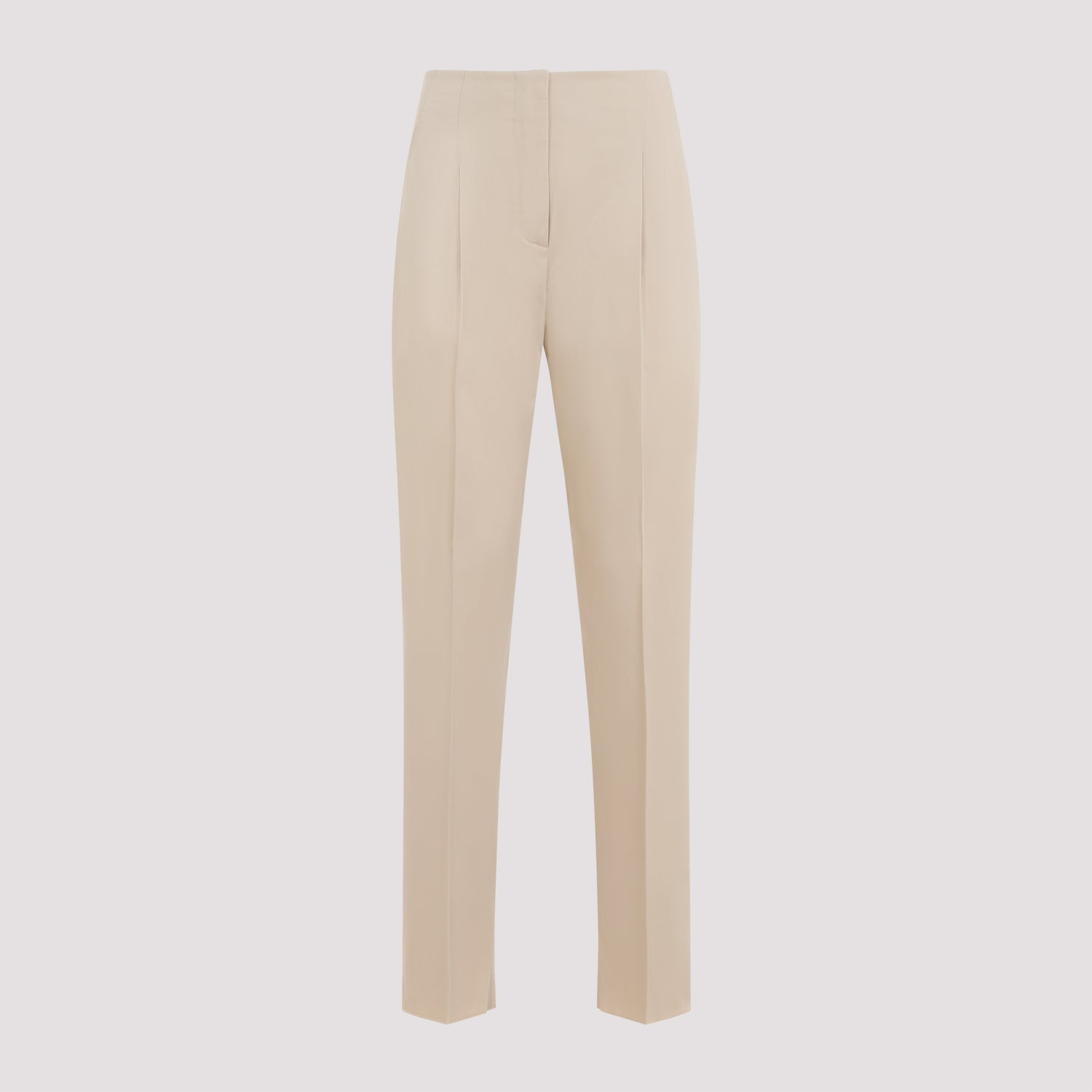 Empoli Cotton Twill Pants Nude & Neutrals Silk Elasatne