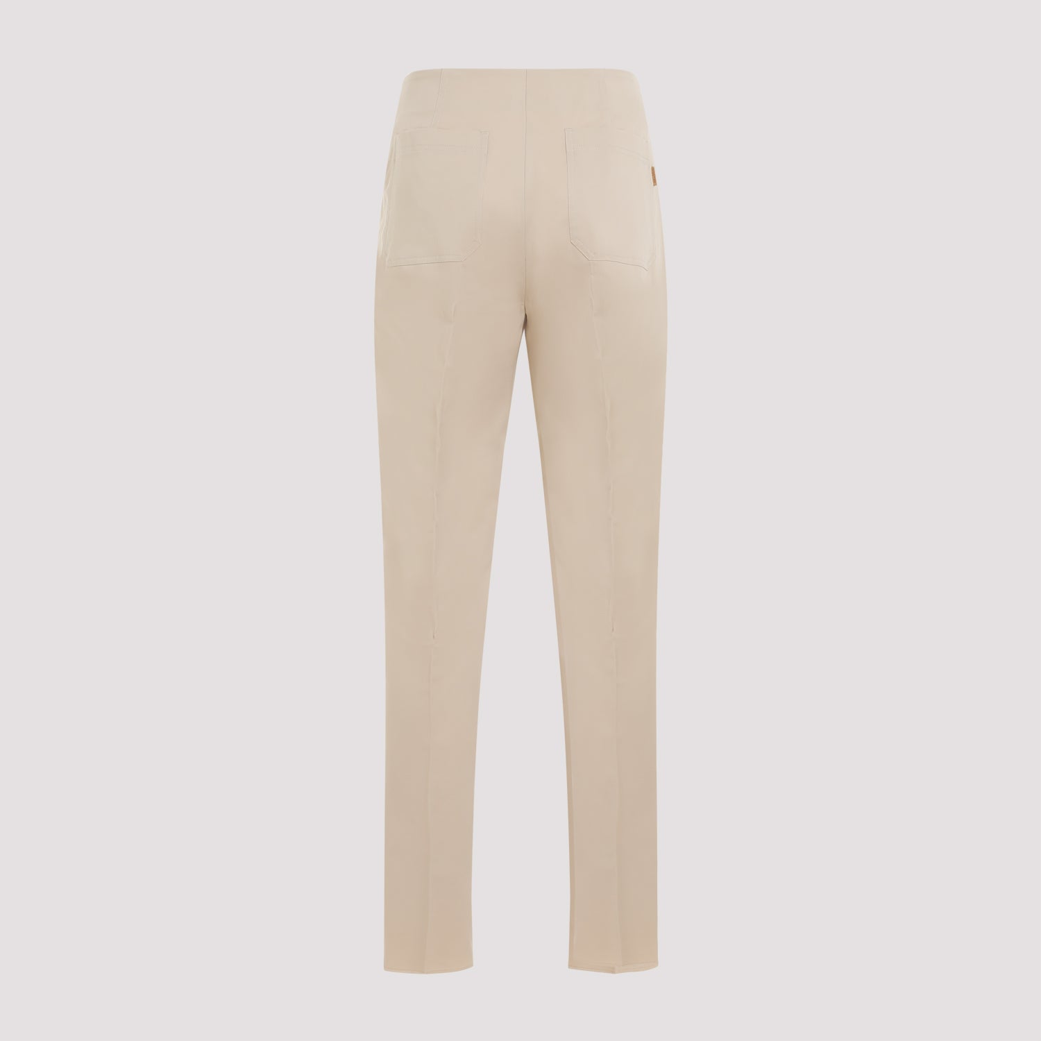 Empoli Cotton Twill Pants Nude & Neutrals Silk Elasatne