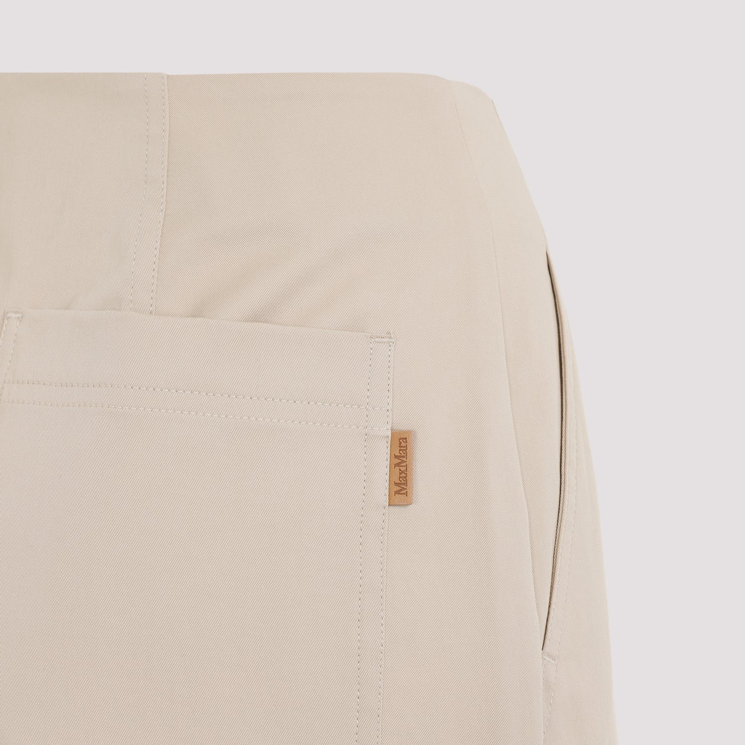 Empoli Cotton Twill Pants Nude & Neutrals Silk Elasatne
