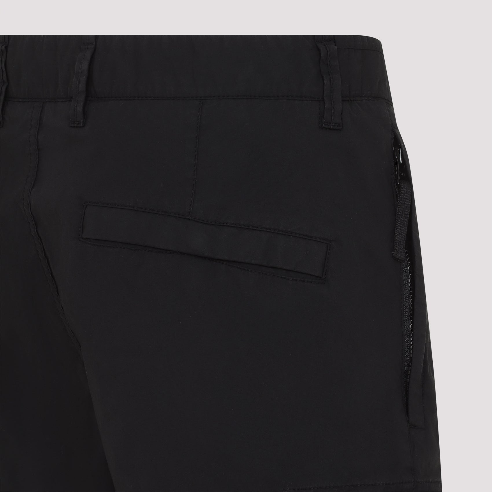 Cotton Shorts Black Elastan Pant