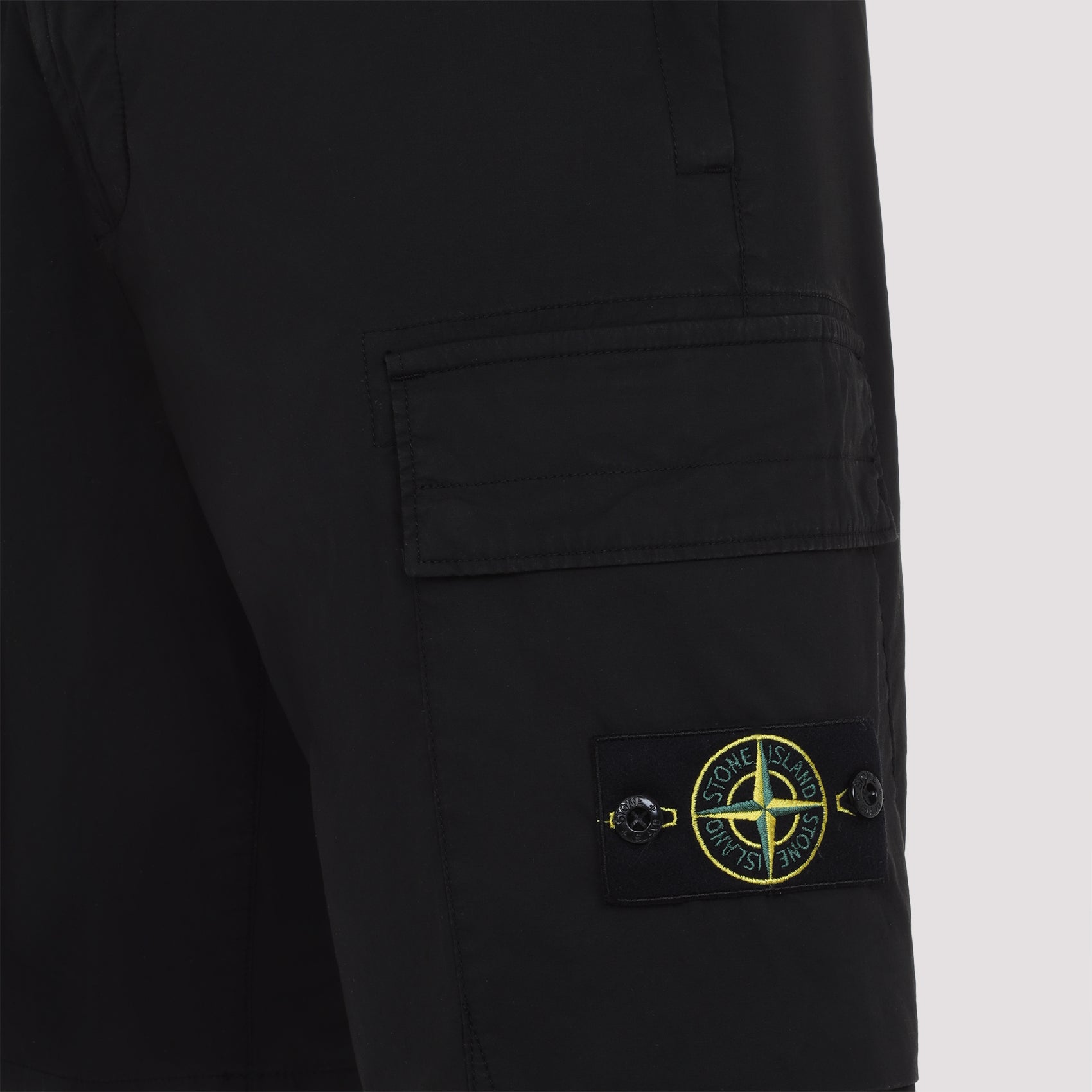 Cotton Shorts Black Elastan Pant