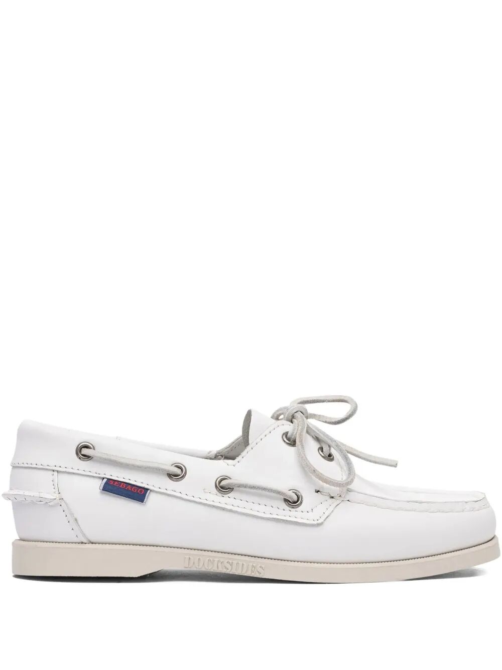 Docksides Portland White Leather Shoe