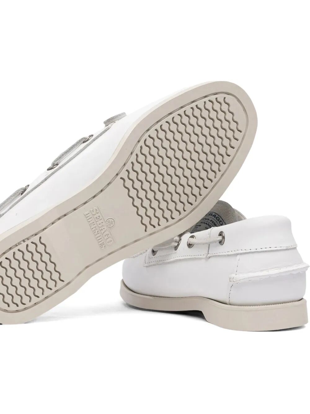Docksides Portland White Leather Shoe