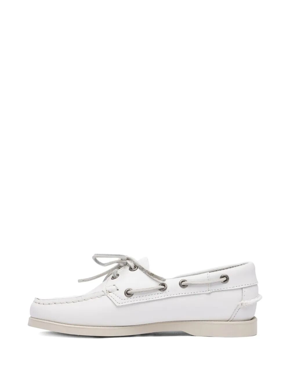 Docksides Portland White Leather Shoe