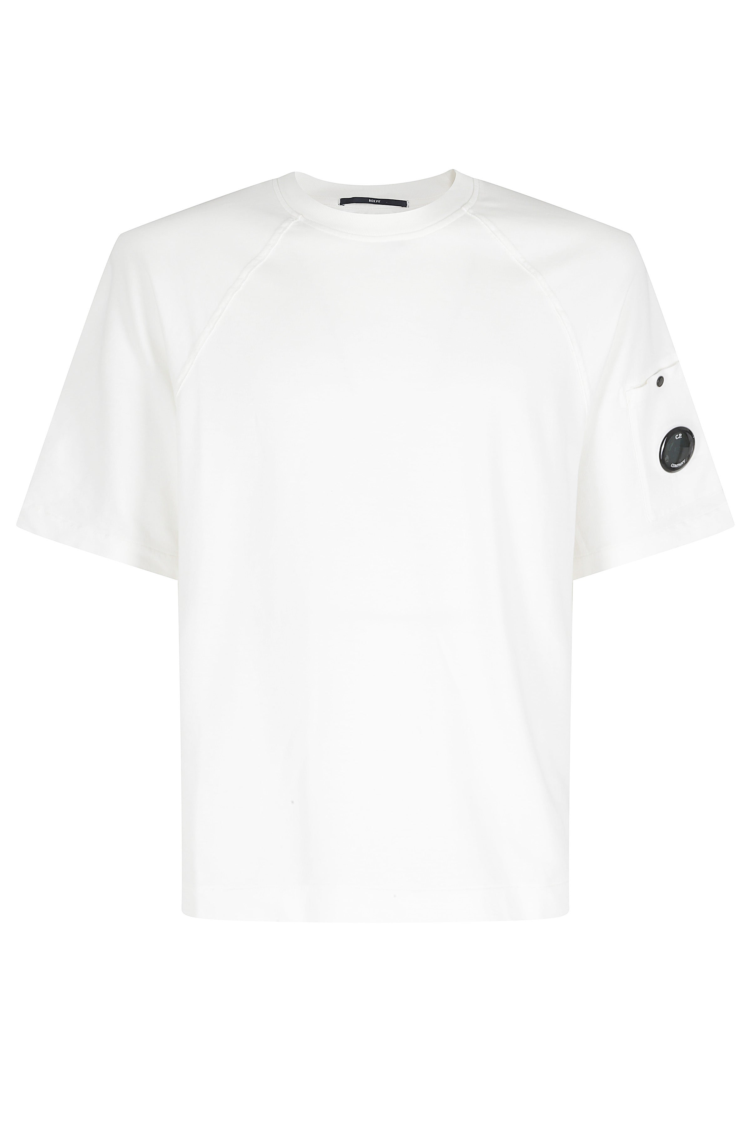 Light Fleece Short Sleeve Sweatshirt White Cotone T-shirt