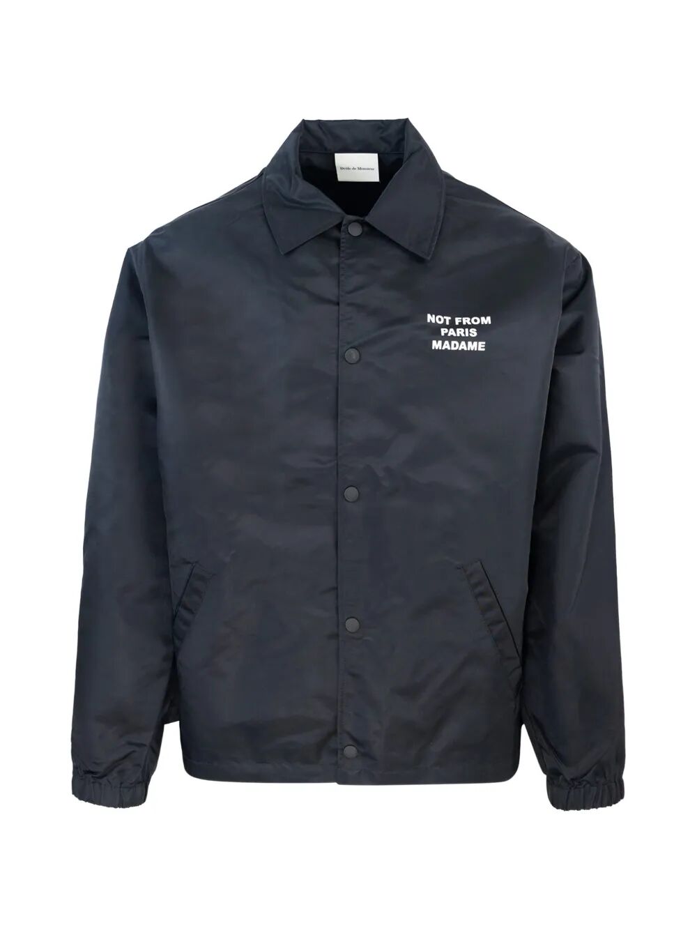 Slogan Jacket Black Nylon