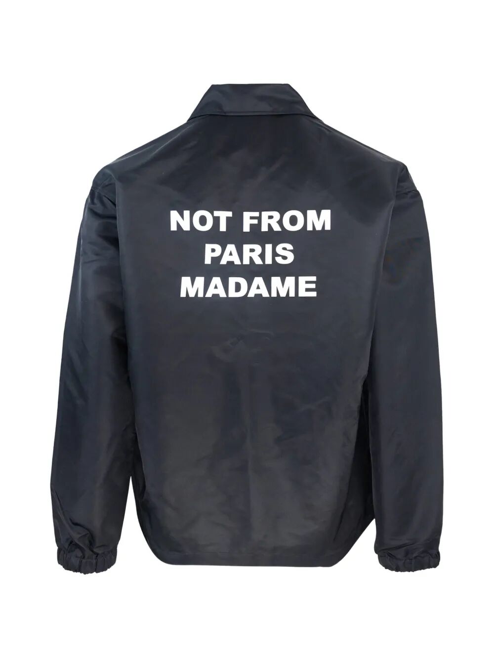 Slogan Jacket Black Nylon