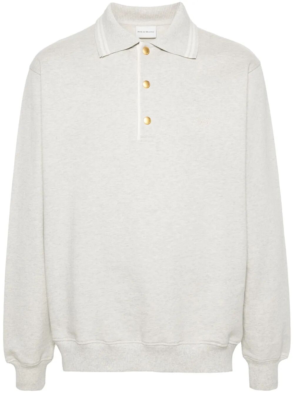 Drole Polo Grey Cotton