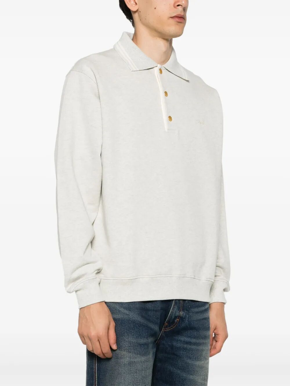 Drole Polo Grey Cotton