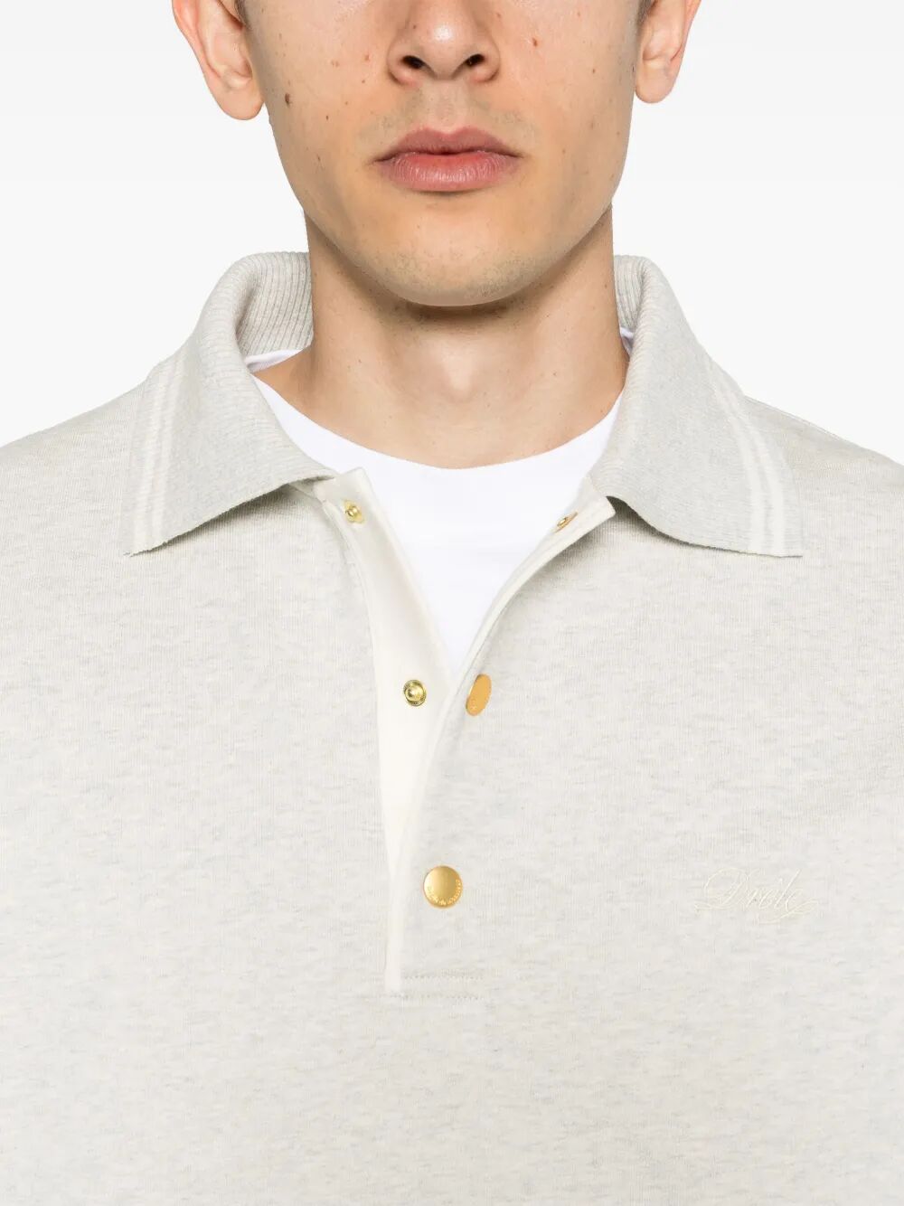 Drole Polo Grey Cotton