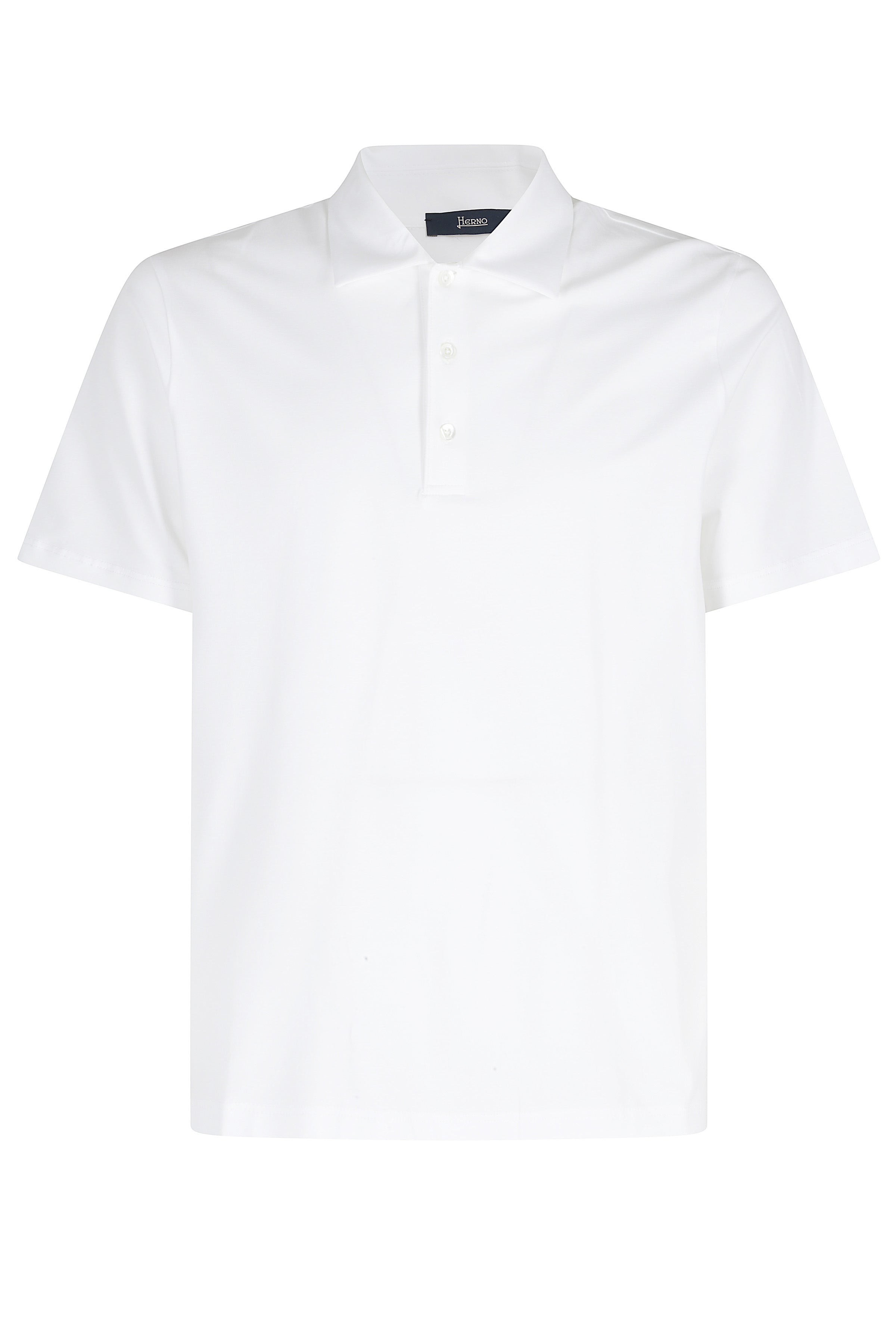 Polo White Cotone Elastane