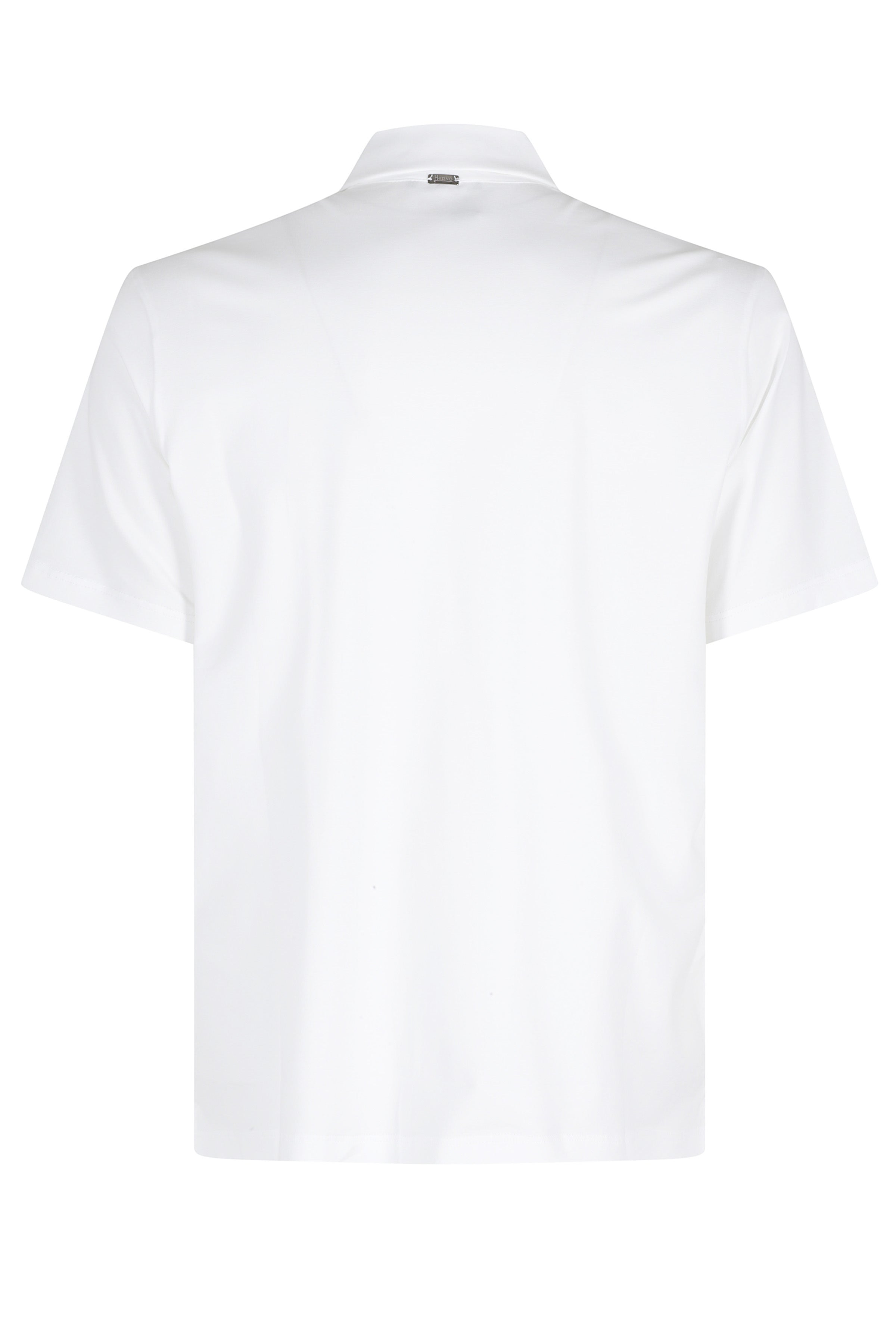 Polo White Cotone Elastane