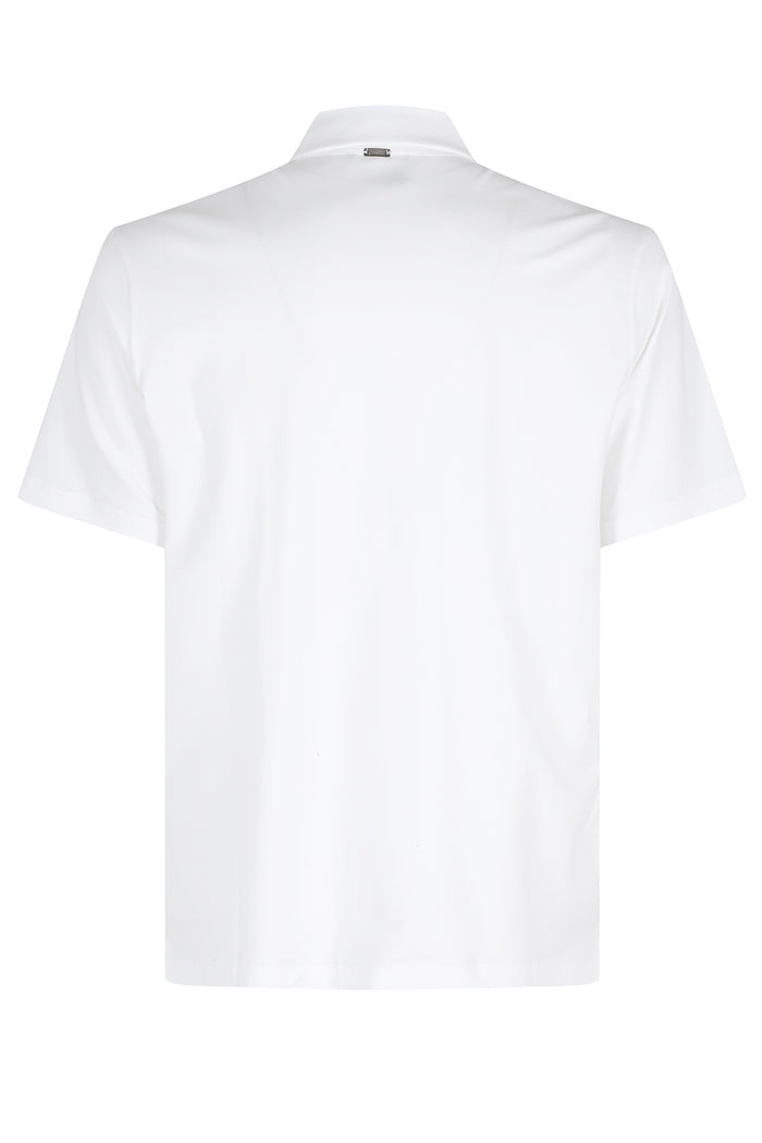 Polo White Cotone Elastane