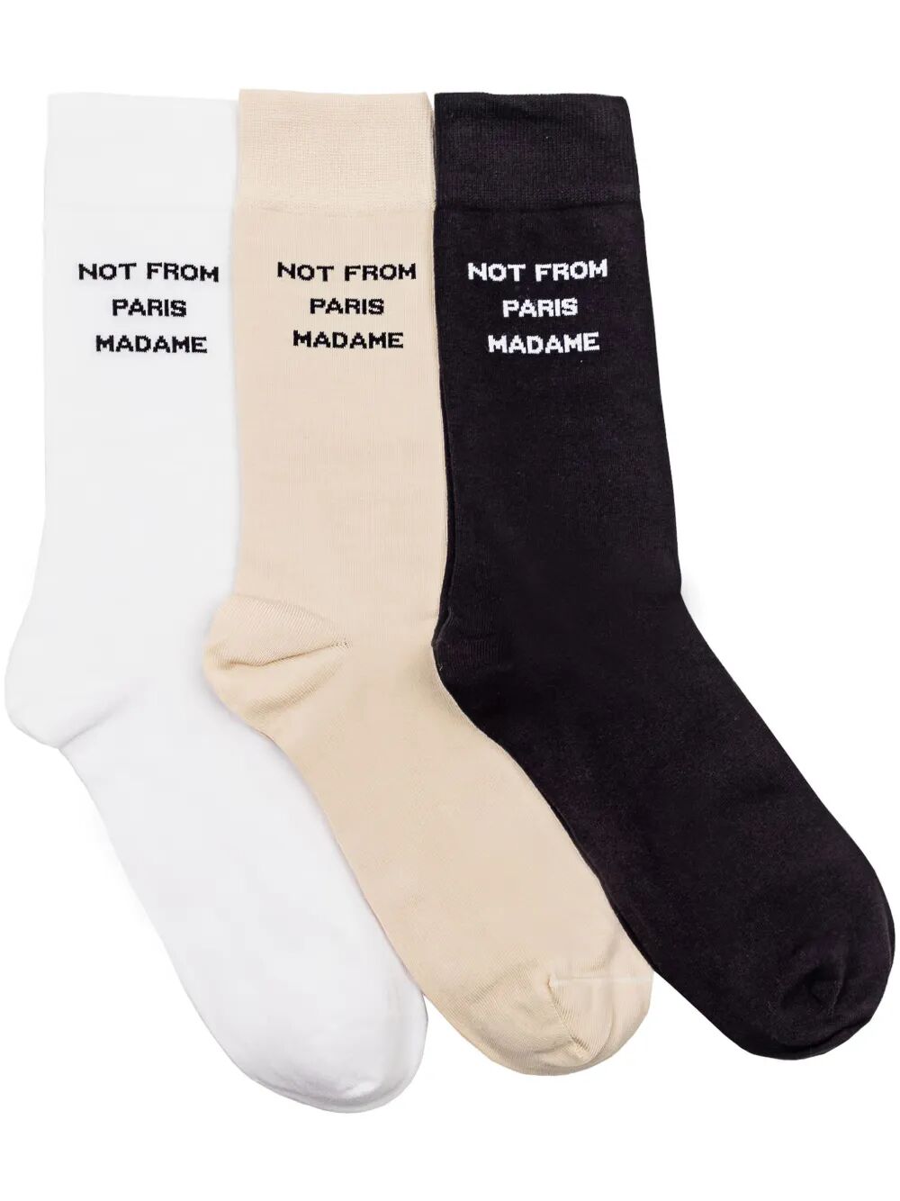 Slogan Socks Pack Multicolour Cotton