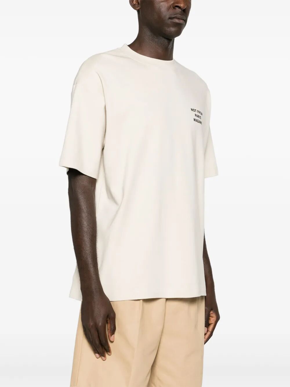 Bold Slogan T-Shirt Brown Cotton Tshirt