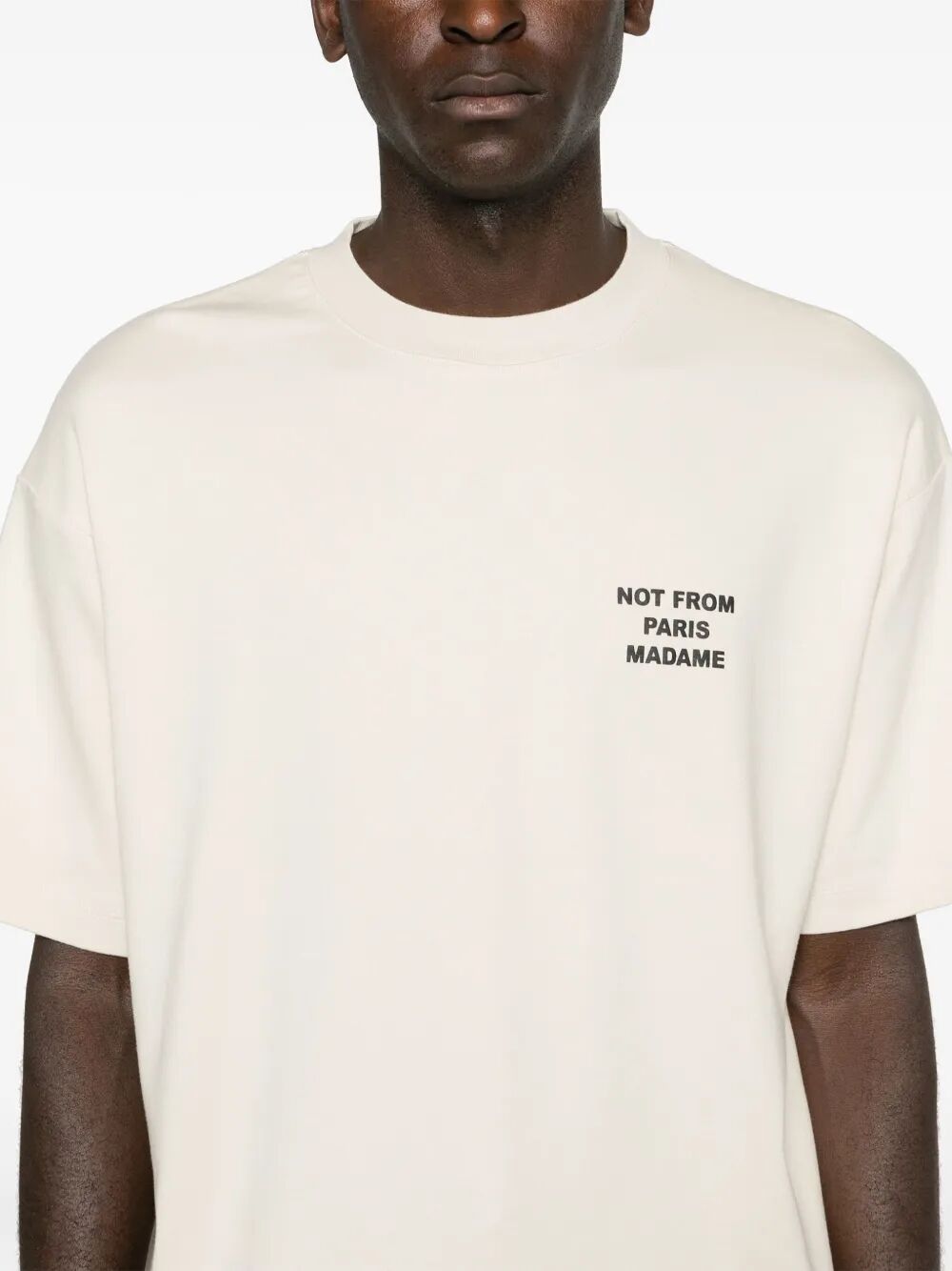 Bold Slogan T-Shirt Brown Cotton Tshirt