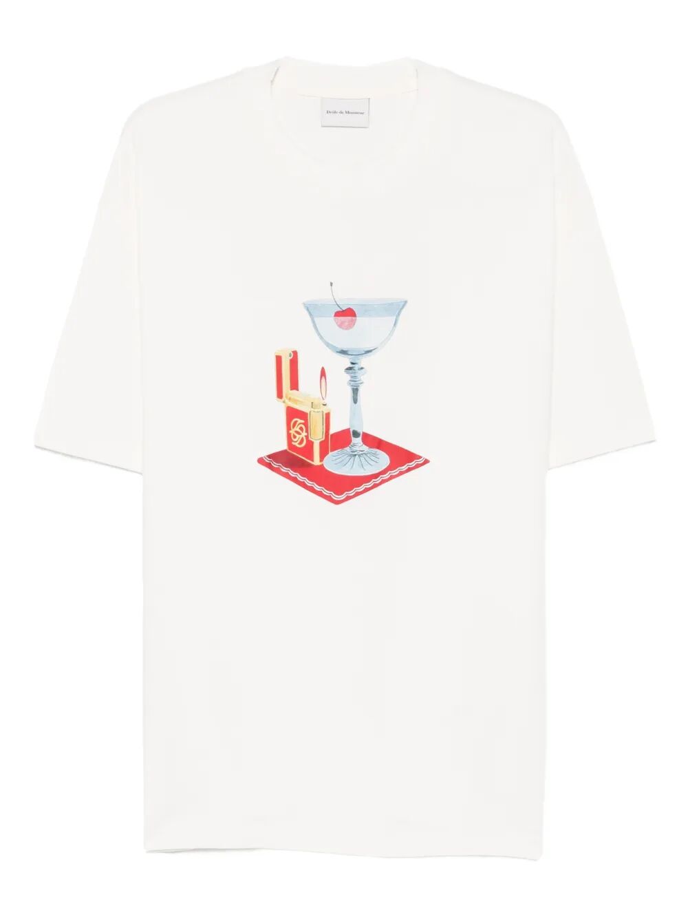 T-Shirt Cocktail White Cotton Tshirt