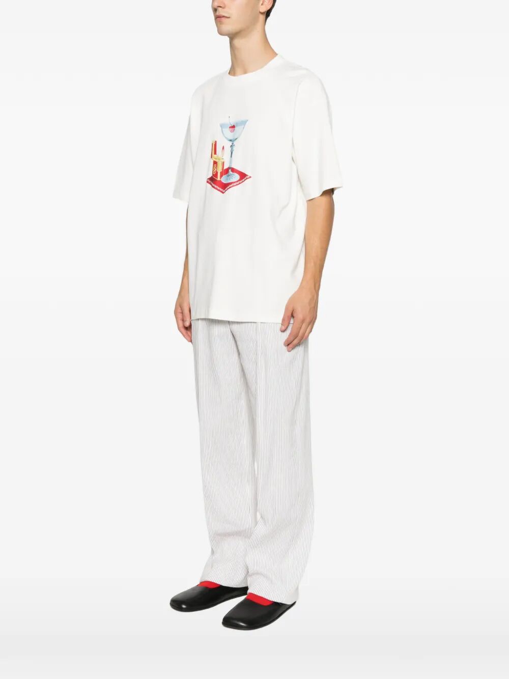 T-Shirt Cocktail White Cotton Tshirt