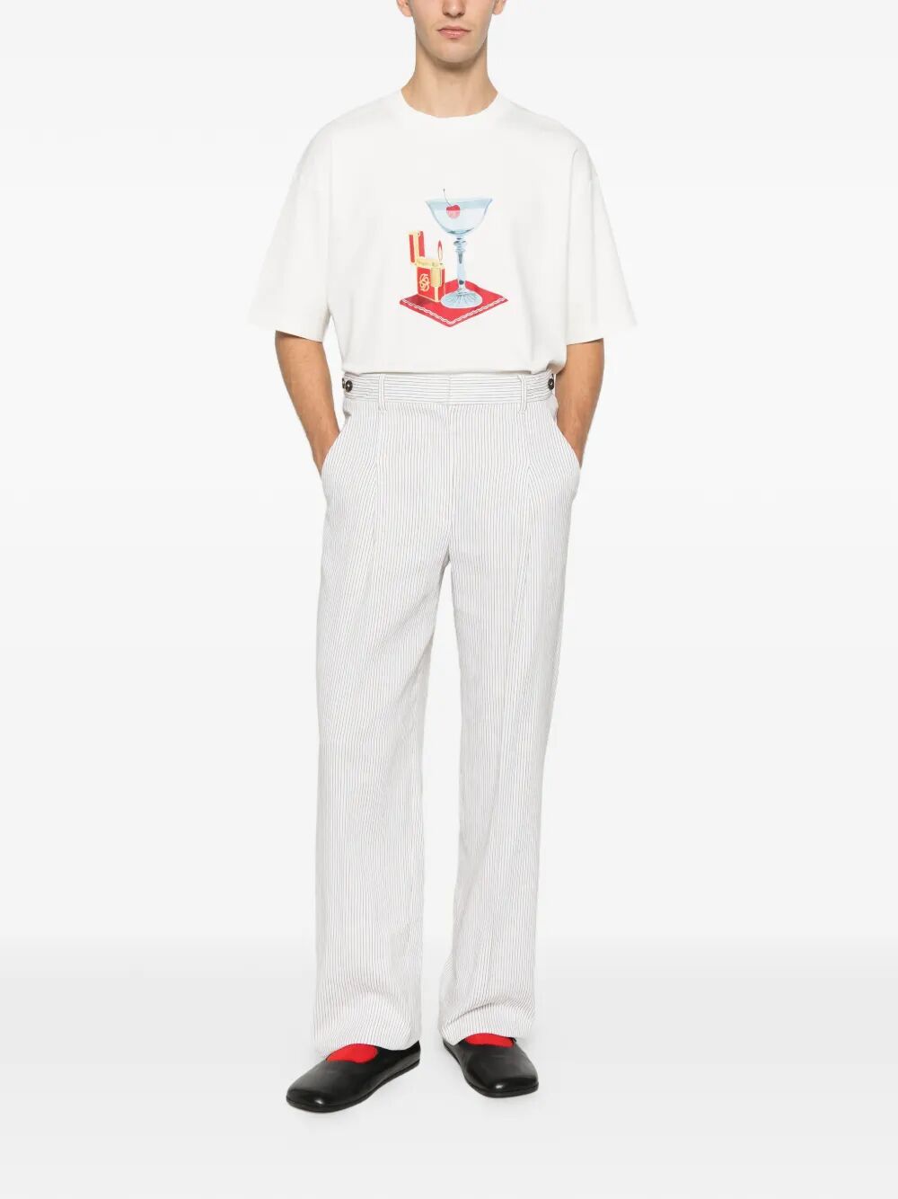 T-Shirt Cocktail White Cotton Tshirt