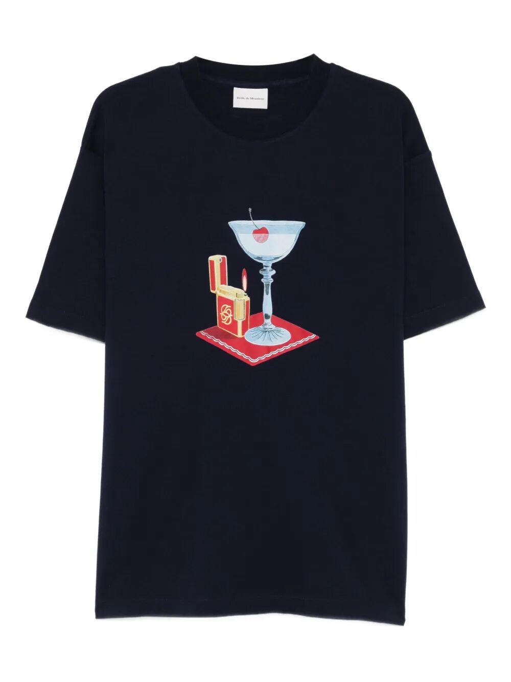 T-Shirt Cocktail Blue Cotton Tshirt