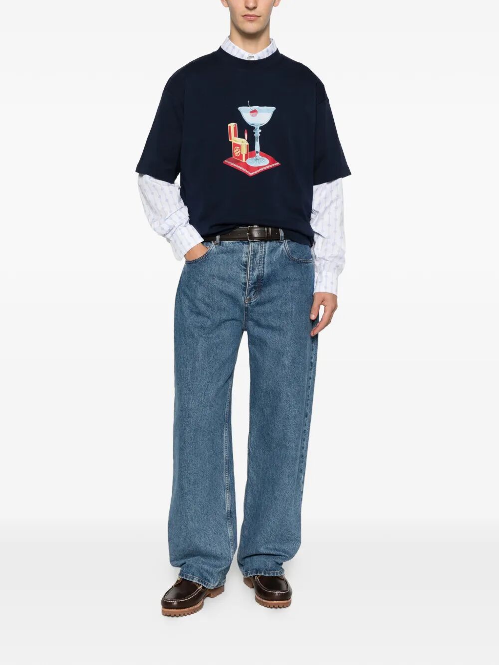 T-Shirt Cocktail Blue Cotton Tshirt