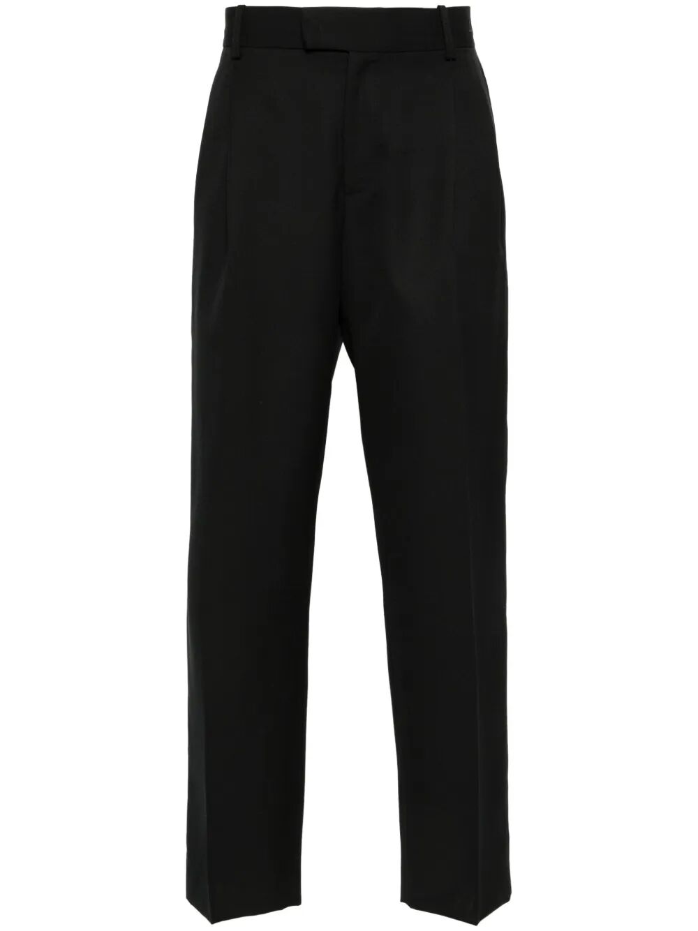 Golfer Pants Black Virgin Wool Polyester