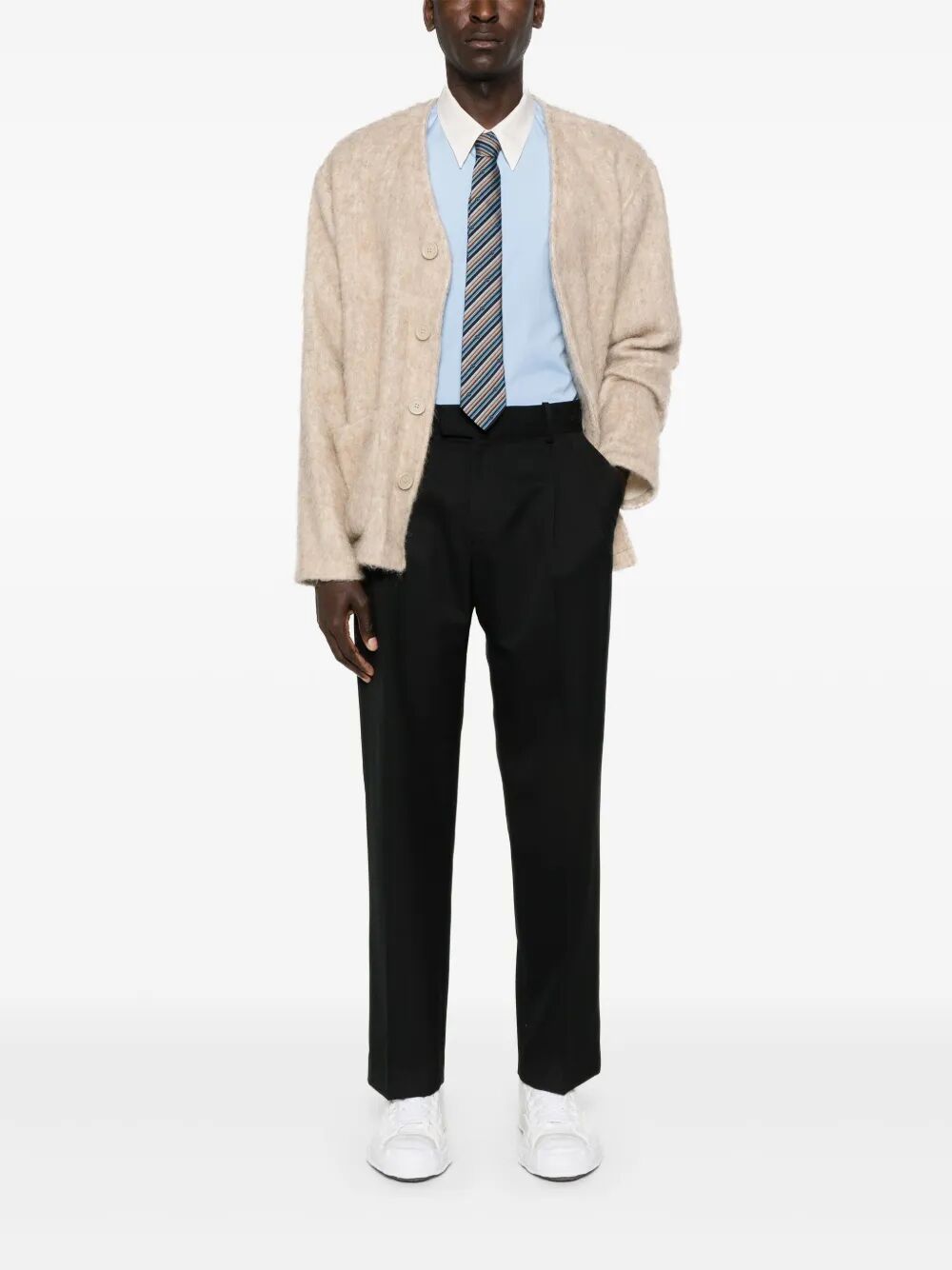 Golfer Pants Black Virgin Wool Polyester