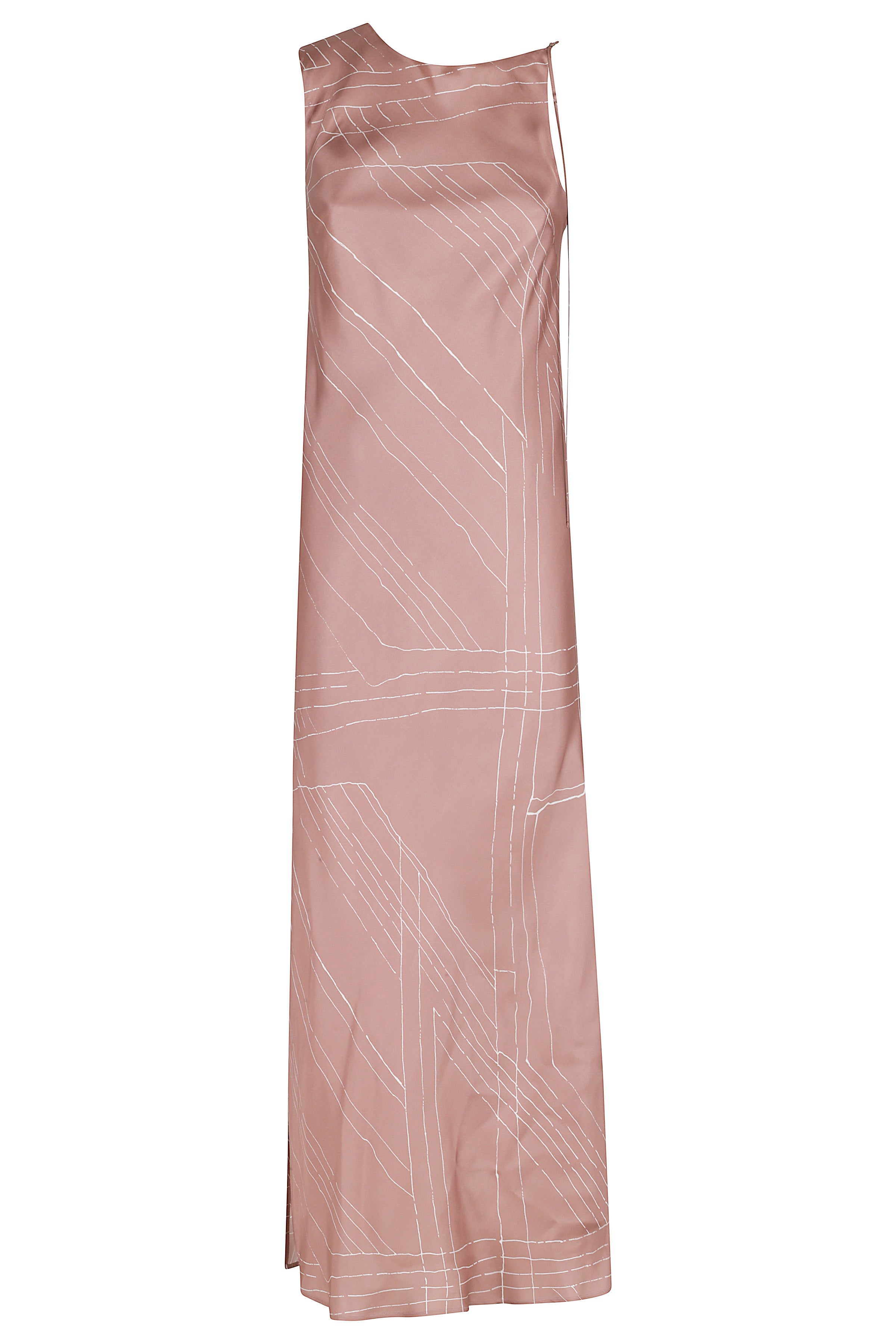 Abito Foundation Asimmetrico Pink & Purple Silk