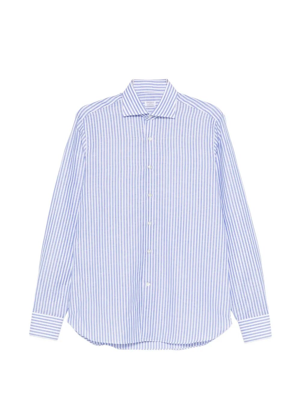 Shirt Blue Cotone Lino