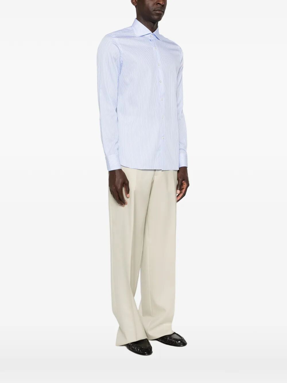 Shirt Blue Cotone