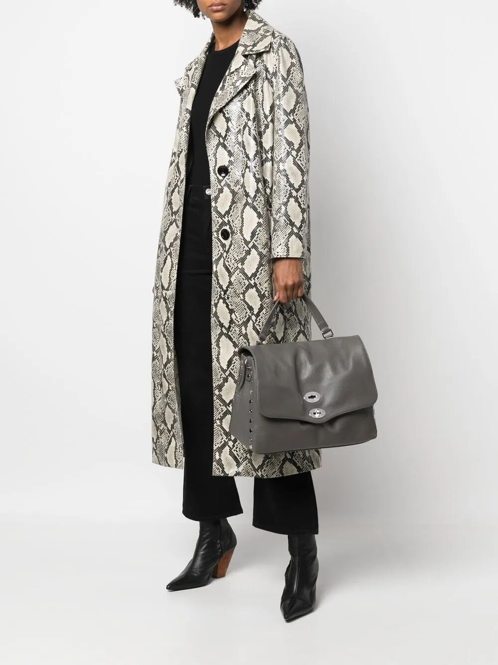 Postina Daily Giorno Grey Montebianco Calf Leather | Bag