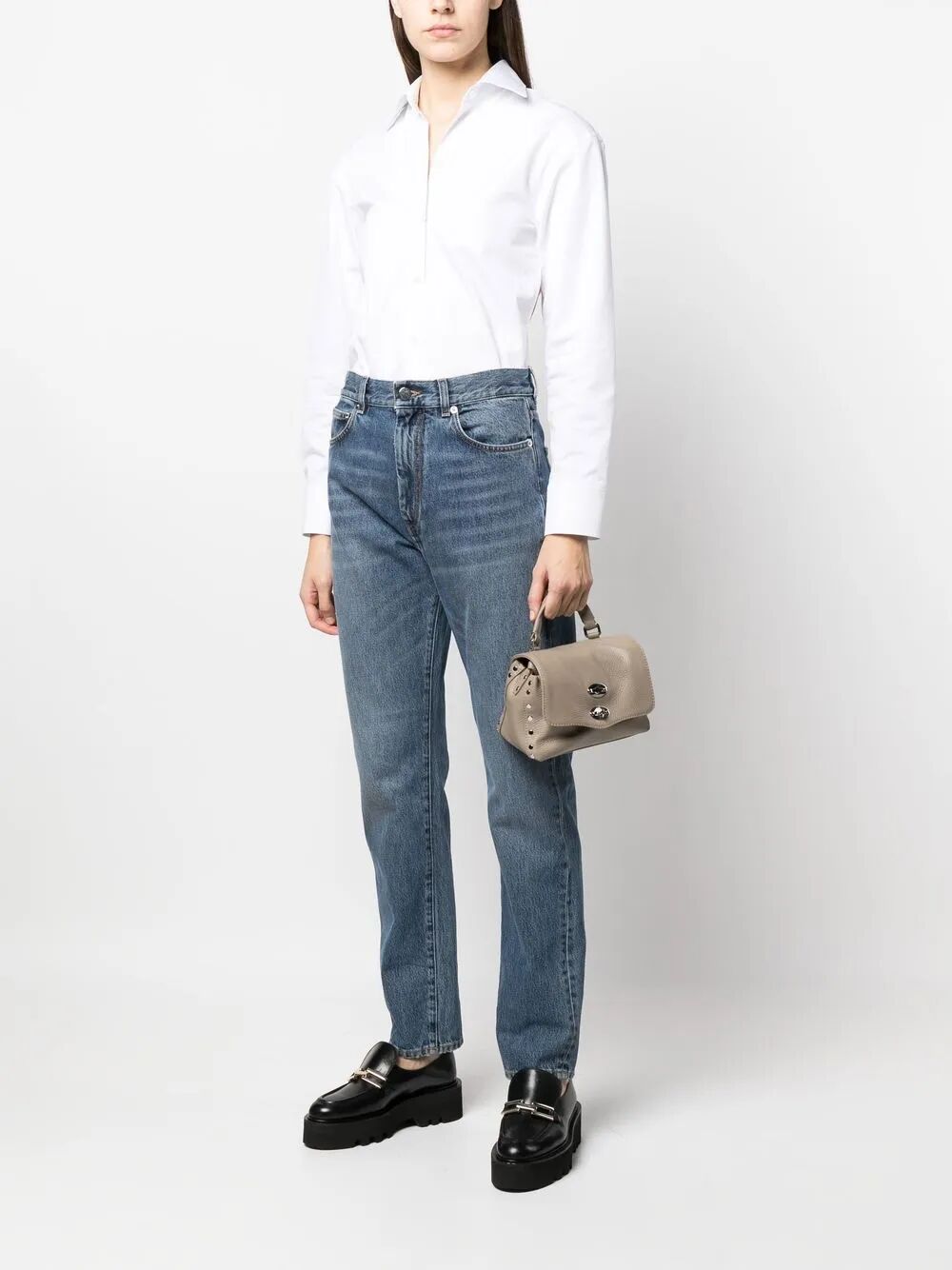 Postina Daily Giorno Grey Creta Calf Leather | Bag
