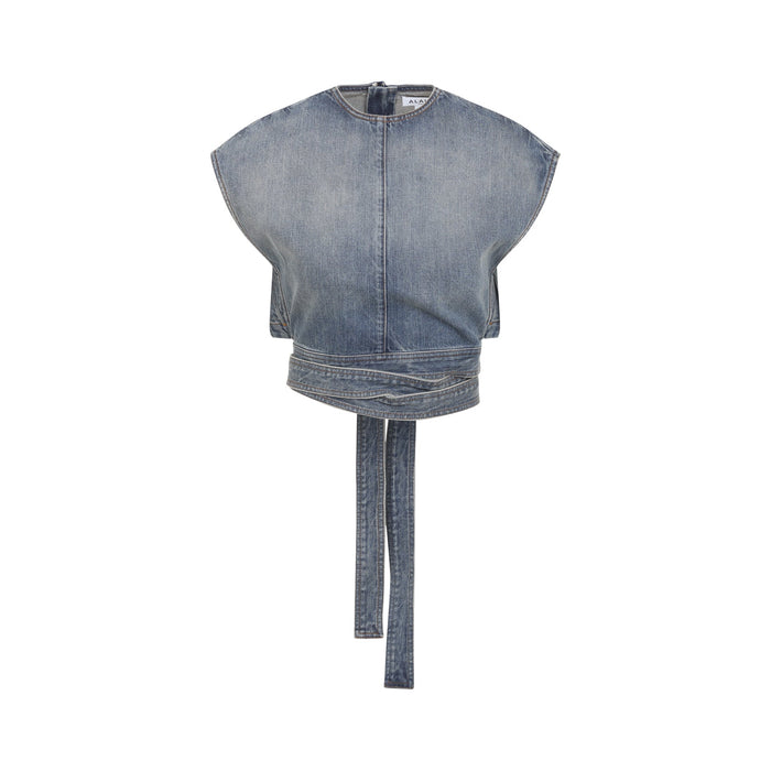 Alaïa Belted Top Cotton