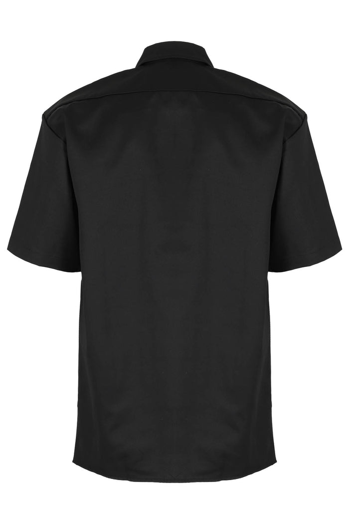 Work Shirt Ss Rec Black Poliestere Cotone Camicia