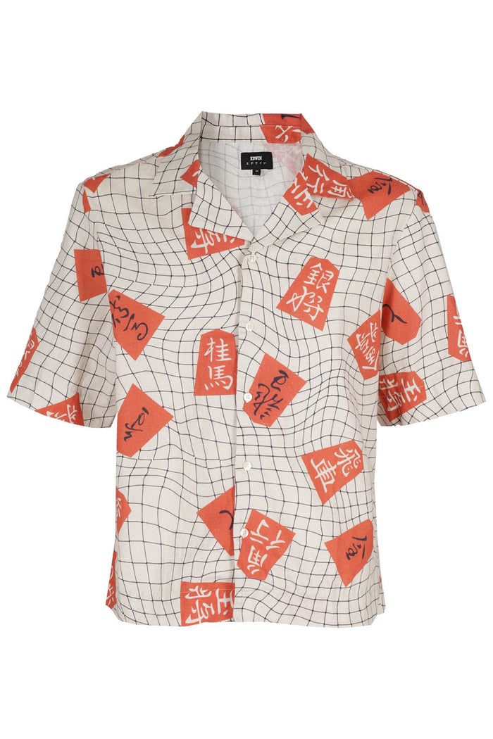 Shogi Shirt Ss Multicolour Lino Cotone Camicia