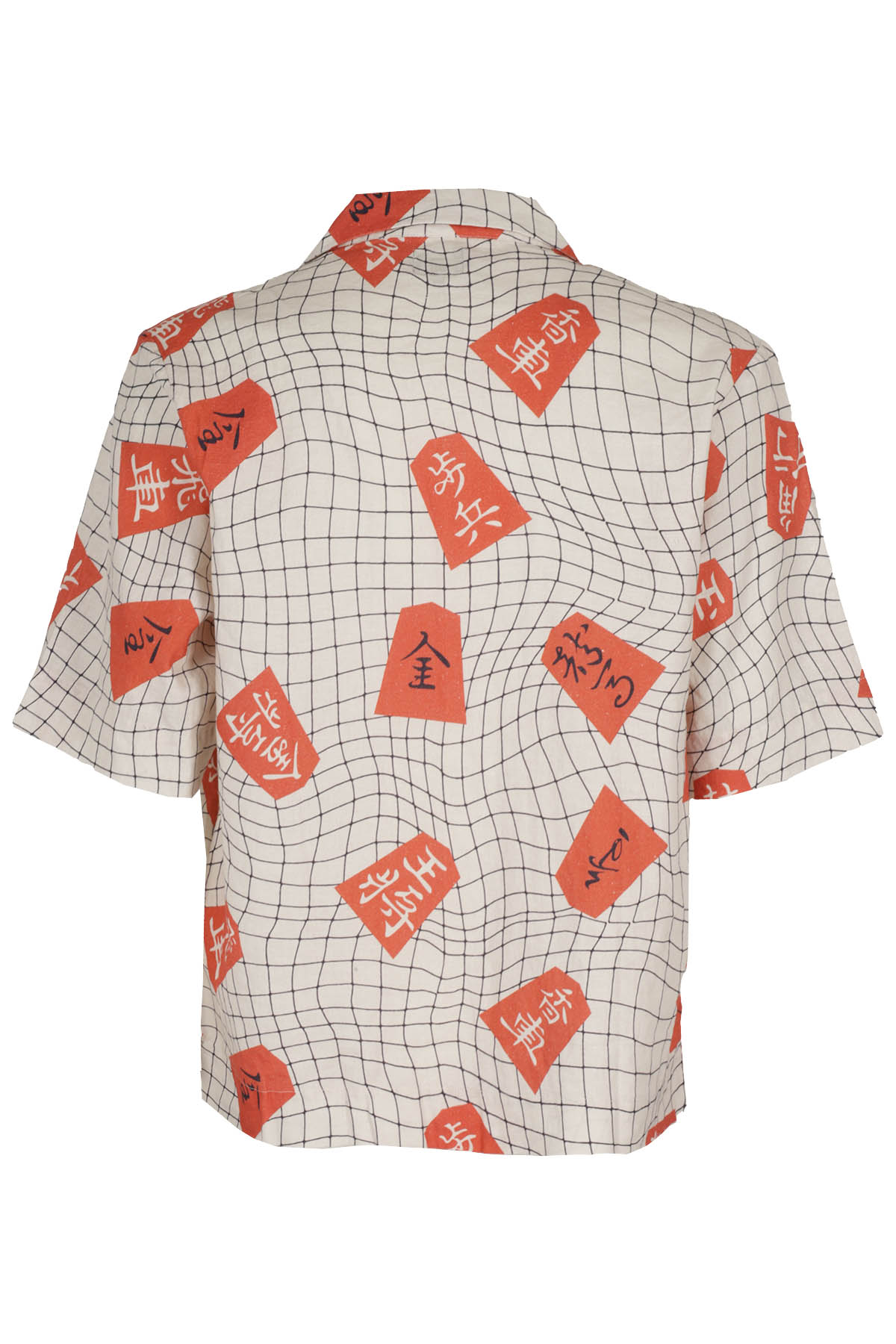Shogi Shirt Ss Multicolour Lino Cotone Camicia