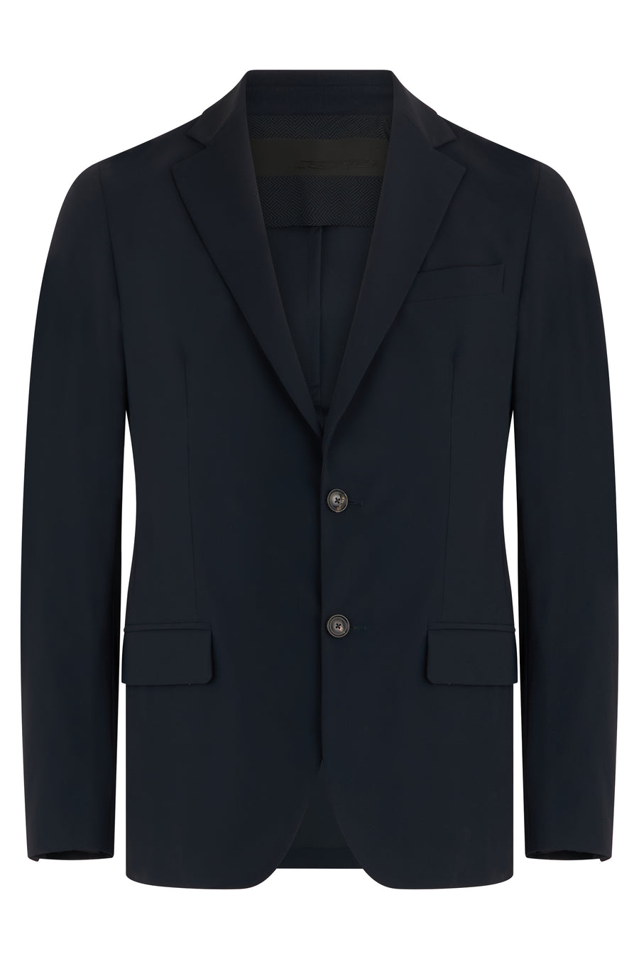Single-Breasted Jacket Blue Polyamide Suit & Dinner