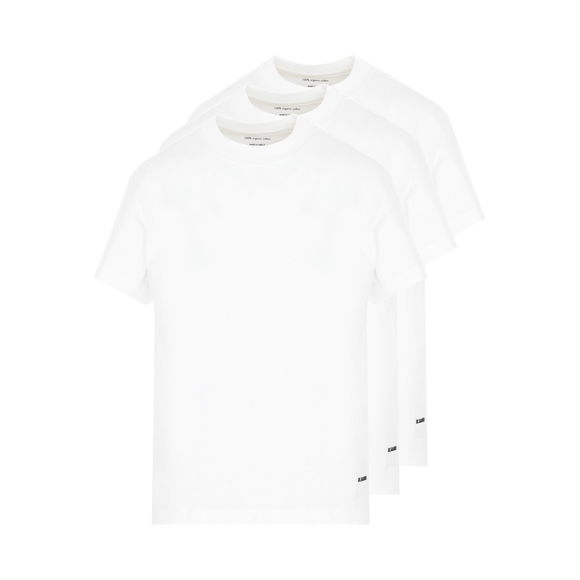 3 Pack T-shirt White Cotton Tshirt