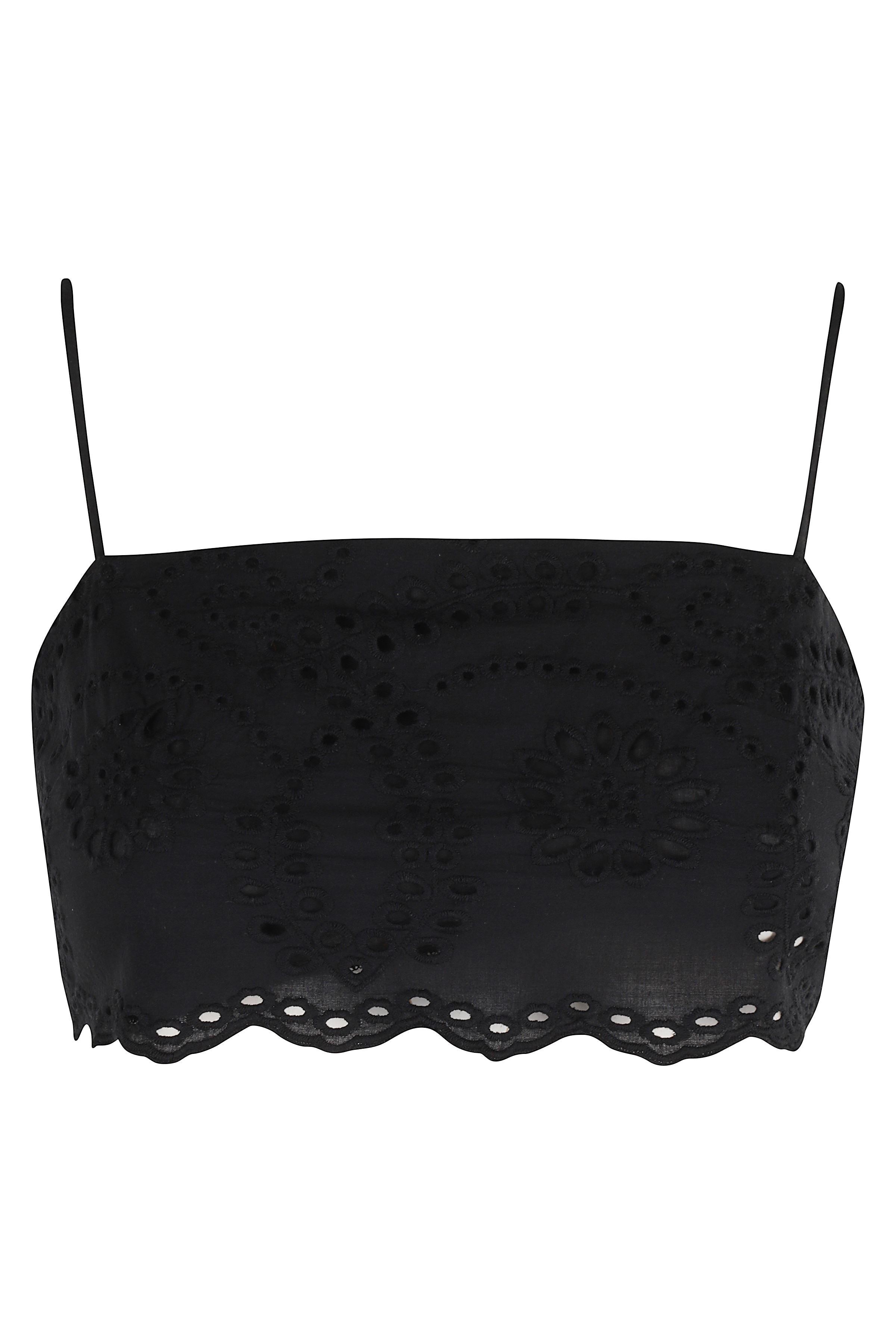 Sangallo Top Black Cotone