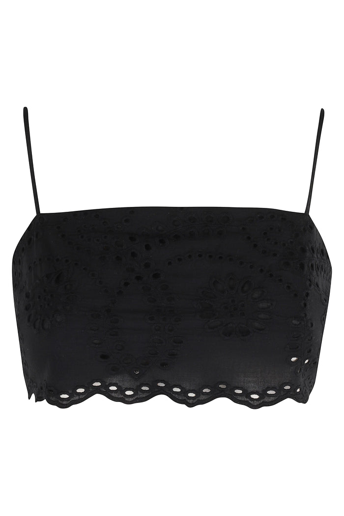 Sangallo Top Black Cotone