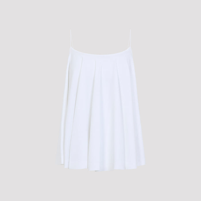 Le Haut Voile White Viscose Polyester Top
