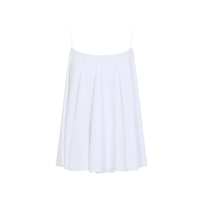 Le Haut Voile White Viscose Polyester Top
